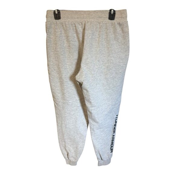 Under Armour Rival Loose Fit Fleece Joggers~Size M~Grey Coldgear Athletic Pants - Picture 4 of 9